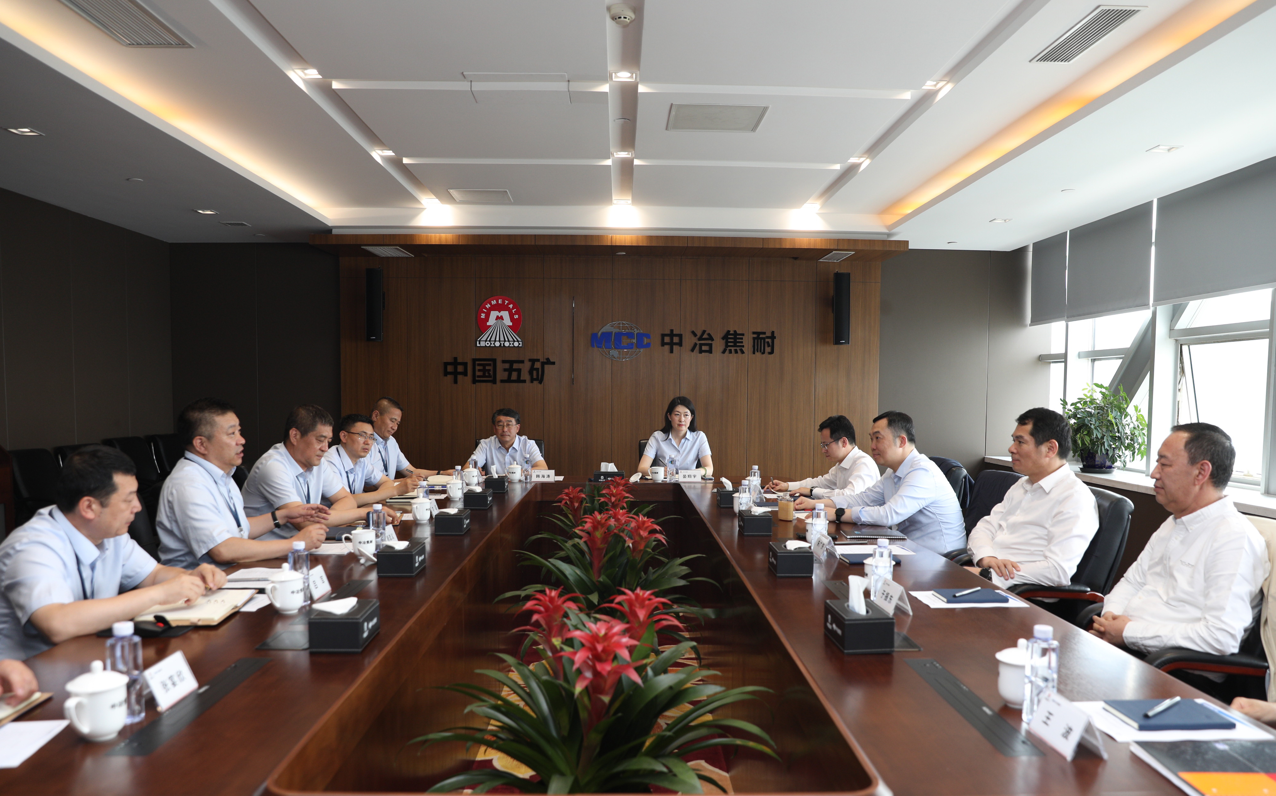 中冶焦耐调研座谈会现场